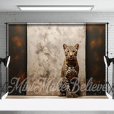 Abstrakt Dualton Malen Leopard Retro Wand Hintergrund